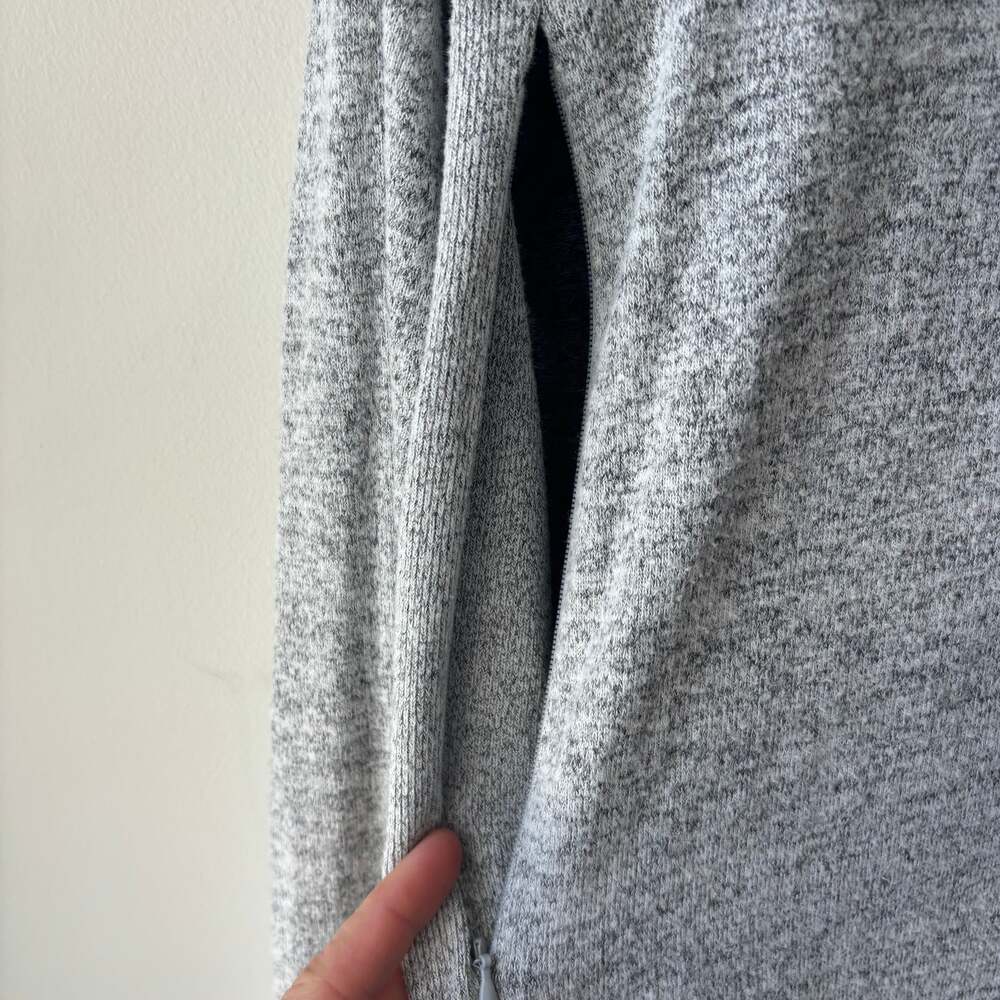 Gap Maternity Marled Nursing Pullover Sweatshirt … - image 3